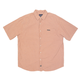 NAUTICA Mens Shirt Orange Check XL