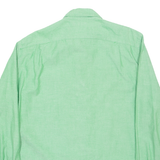 NAUTICA Mens Plain Shirt Green Long Sleeve L