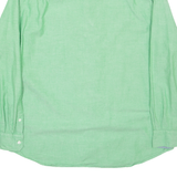 NAUTICA Mens Plain Shirt Green Long Sleeve L
