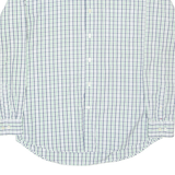 TOMMY HILFIGER Mens Shirt White Check Long Sleeve L