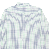 TOMMY HILFIGER Mens Shirt White Check Long Sleeve L