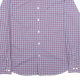 NAUTICA Mens Shirt Blue Check Long Sleeve XL