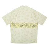 HILO HATTER Mens Hawaiian Shirt Green Floral XL