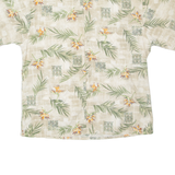 CAMPIA Mens Hawaiian Shirt Beige Floral XL