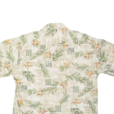 CAMPIA Mens Hawaiian Shirt Beige Floral XL