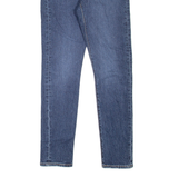 LEVI'S 501S Jeans Distressed Womens Blue Skinny Straight Stone Wash W25 L30