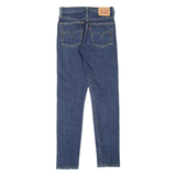 LEVI'S 501S Jeans Distressed Womens Blue Skinny Straight Stone Wash W25 L30