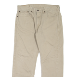 LEVI'S 505 Jeans Mens Beige Regular Straight W34 L27