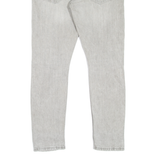 LEVI'S 512 Jeans Distressed Mens Grey Slim Tapered Stone Wash W34 L32