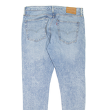 LEVI'S 512 BIG E Jeans Mens Blue Slim Tapered Stone Wash W36 L34