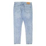 LEVI'S 512 BIG E Jeans Mens Blue Slim Tapered Stone Wash W36 L34