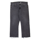 LEVI'S 501 Jeans Mens Grey Regular Straight W37 L27