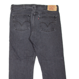 LEVI'S 501 Jeans Mens Grey Regular Straight W37 L27