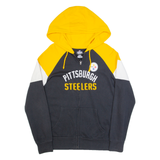 MAJESTIC Pittsburgh Steelers Mens Black Hoodie Full Zip USA XL