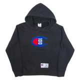 CHAMPION Womens Black Hoodie L
