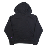 CHAMPION Womens Black Hoodie L