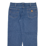 CARHARTT Mens Jeans Blue Relaxed Straight W38 L30
