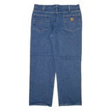 CARHARTT Mens Jeans Blue Relaxed Straight W38 L30