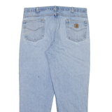 CARHARTT Mens Jeans Blue Relaxed Straight Stone Wash W40 L32