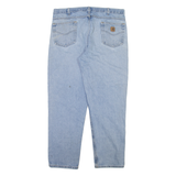 CARHARTT Mens Jeans Blue Relaxed Straight Stone Wash W40 L32