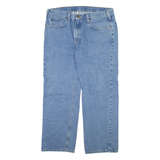 CARHARTT Mens Jeans Blue Relaxed Straight W38 L30