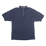 TOMMY HILFIGER GOLF Mens Polo Shirt Blue Striped L