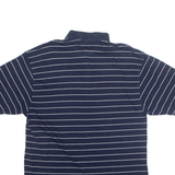 TOMMY HILFIGER GOLF Mens Polo Shirt Blue Striped L
