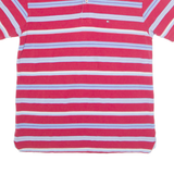 TOMMY HILFIGER Mens Polo Shirt Red Striped M