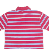 TOMMY HILFIGER Mens Polo Shirt Red Striped M
