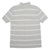 TOMMY HILFIGER Mens Polo Shirt Grey Striped XL