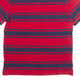 TOMMY HILFIGER Mens Polo Shirt Red Striped XL