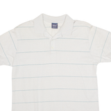 GANT Mens Polo Shirt Grey 90s Striped L