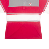 AUREUS Mens Polo Shirt Red Striped XL