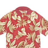 BATIK BAY Mens Polo Shirt Red Floral L