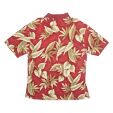 BATIK BAY Mens Polo Shirt Red Floral L
