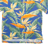 CHAPS Mens Polo Shirt Blue Floral M