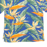 CHAPS Mens Polo Shirt Blue Floral M