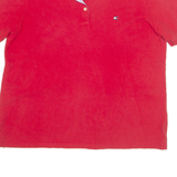 TOMMY HILFIGER Womens Polo Shirt Red XL