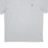 CARHARTT Worker Mens Polo Shirt Grey M