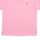 CHAPS Stretch Mens Polo Shirt Pink L