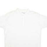 KEY ELEMENTS Mens Polo Shirt White 90s XL