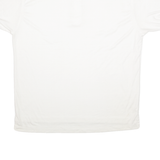 KEY ELEMENTS Mens Polo Shirt White 90s XL