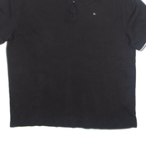 TOMMY HILFIGER Mens Polo Shirt Black XL