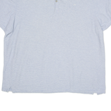 CALVIN KLEIN Mens Polo Shirt Blue Striped 2XL