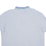 CALVIN KLEIN Mens Polo Shirt Blue Striped 2XL