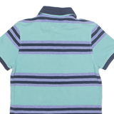 TOMMY HILFIGER Mens Polo Shirt Blue Striped S