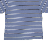 NAUTICA Mens Polo Shirt Blue Striped L