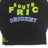 BEST COMPANY South Africa Mens Polo Shirt Black Crazy Pattern Long Sleeve XL