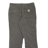 CARHARTT Workwear Mens Jeans Grey Relaxed Straight W34 L29