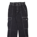 RSQ Cargo Style Womens Jeans Black Regular Straight W26 L28